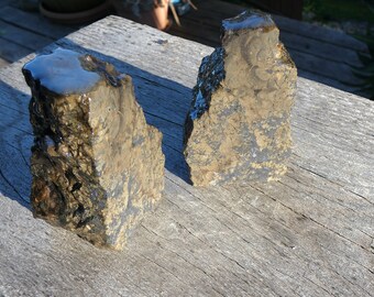Upper Mississippi Valley Lead & Zinc Region Galena Ore Bookends