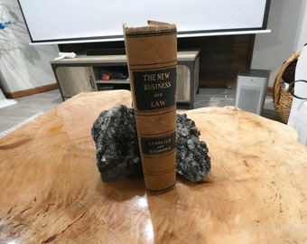 Bookends Made From Linwood Mine Bluegrass IA Calcites On Matrix