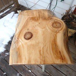 White Pine Slab Live Edge Table Top Or Wall Hanging