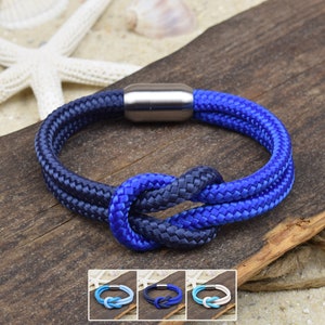Bracelet ANKA | Sailing rope | 5 mm | Surfer | Magnetic clasp | 01