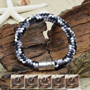 Bracelet MAX | corde à voile | 10mm | Ancre | Surfeurs | Fermoir magnétique | 04