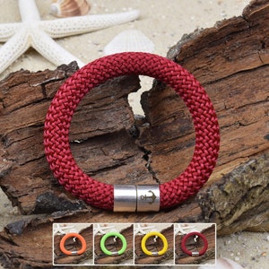 Bracelet MAX | corde à voile | 10 mm | Ancre | Surfeurs | Fermoir magnétique | 02