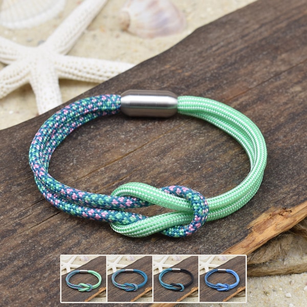 Armband ELLEN | Paracord | 4 mm | Surfer | Magnetverschluss | 02