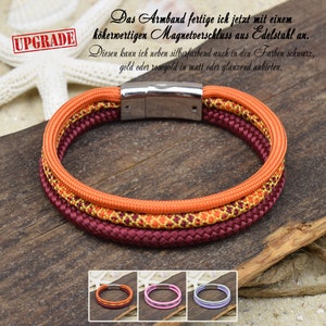 Bracelet IRIS | Sailing rope 5 mm & Paracord 4 mm | Magnetic clasp | 02