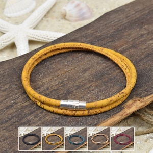 Bracelet ARNE | Liège | 4 mm | Surfeurs | Fermoir magnétique | 02