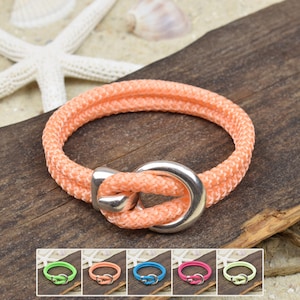 Bracelet NADA | Sailing rope | 5 mm | Surfer | Hook closure | 03