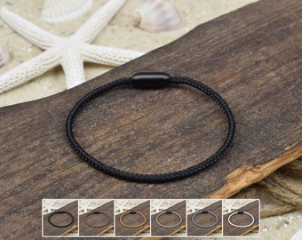 Bracelet TILO | sailing rope | 3mm | Surfers | Magnetic clasp | 01