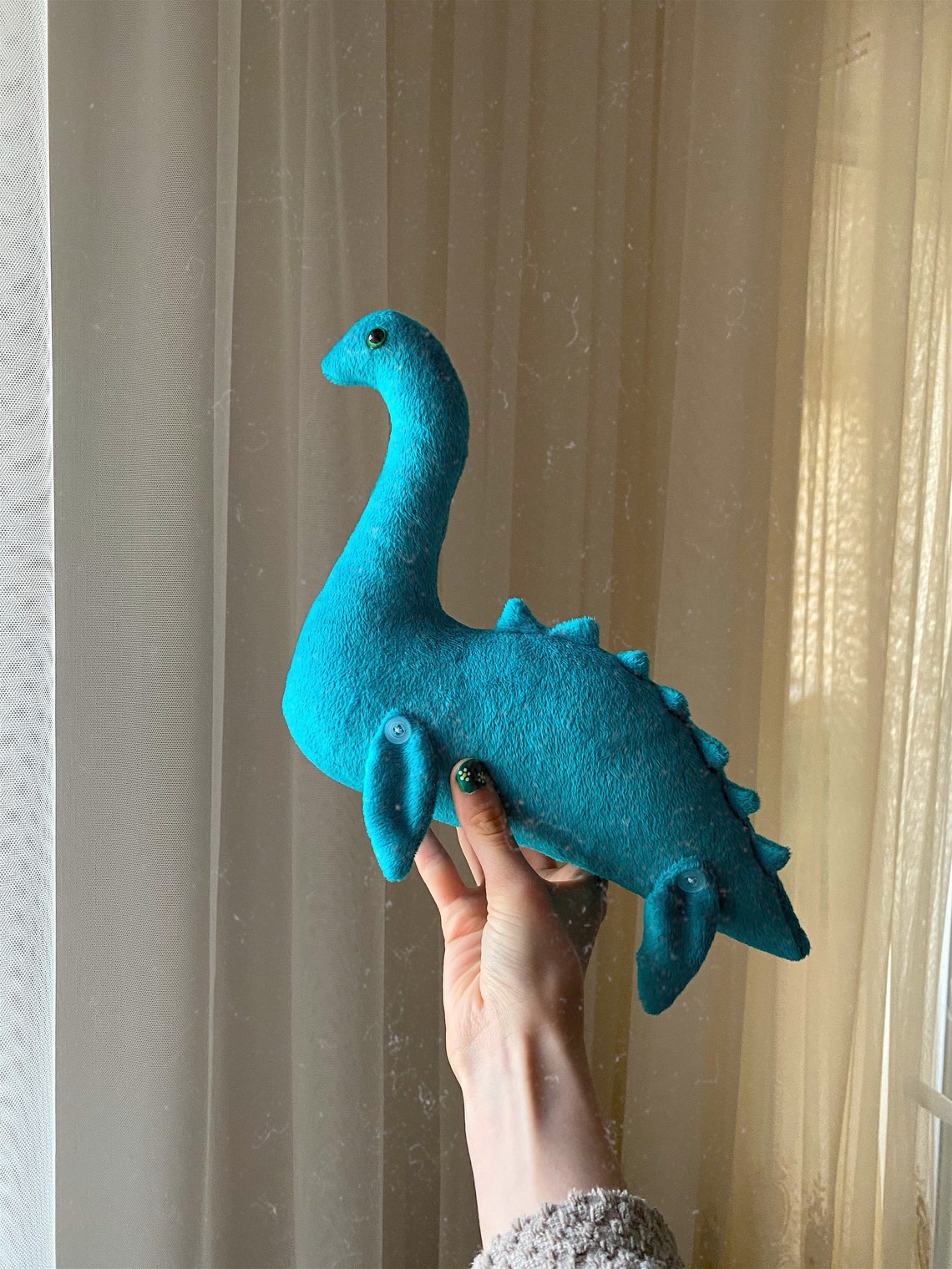 Little Loch Ness monster plush toy blue dinosaur stuffed toy Etsy