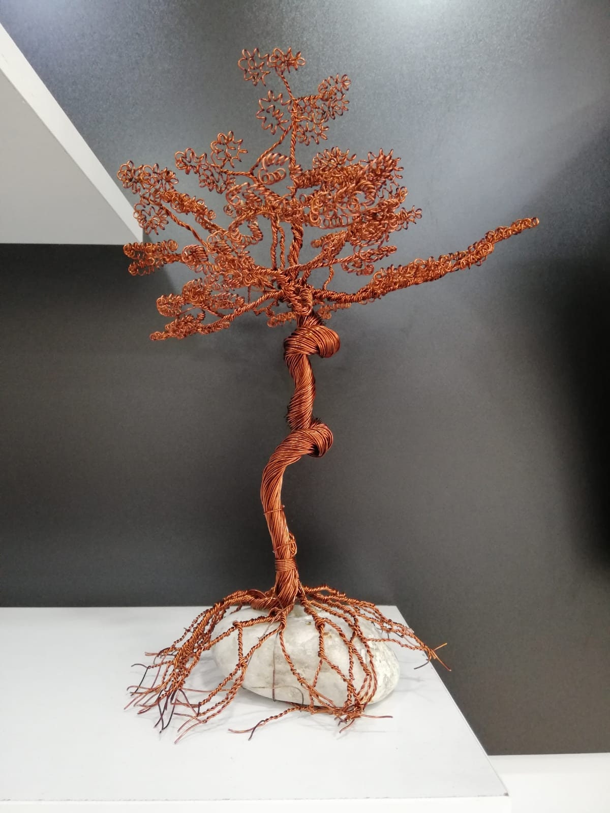 Handmade copper wire bonsai tree Etsy