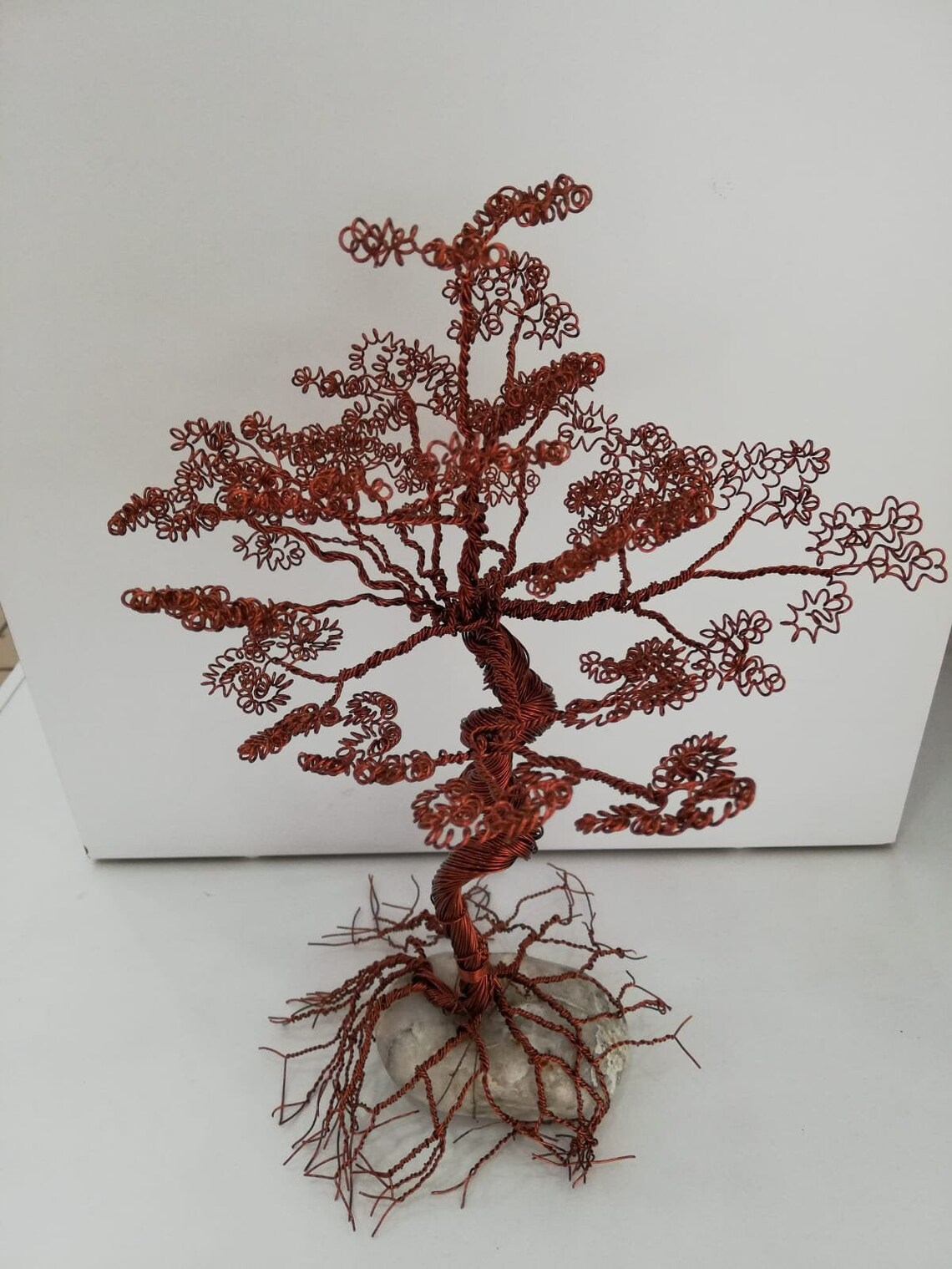 Handmade copper wire bonsai tree Etsy