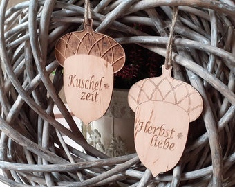 Hanger autumn, autumn decoration, acorn autumn, font autumn, set autumn