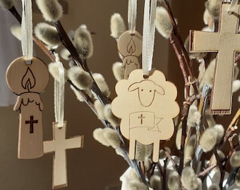 Hangers Set of 6, Easter Christian Symbols, Easter Hangers, Easter Set