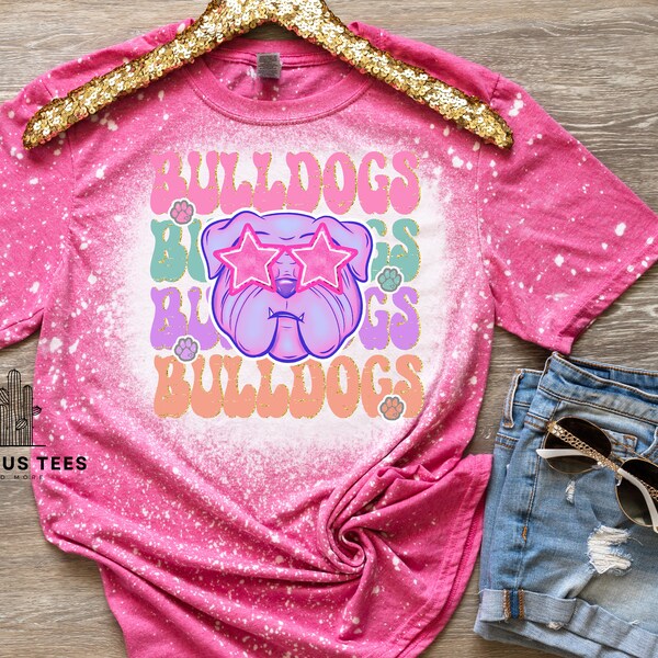 Pink Bulldogs Shirt Etsy