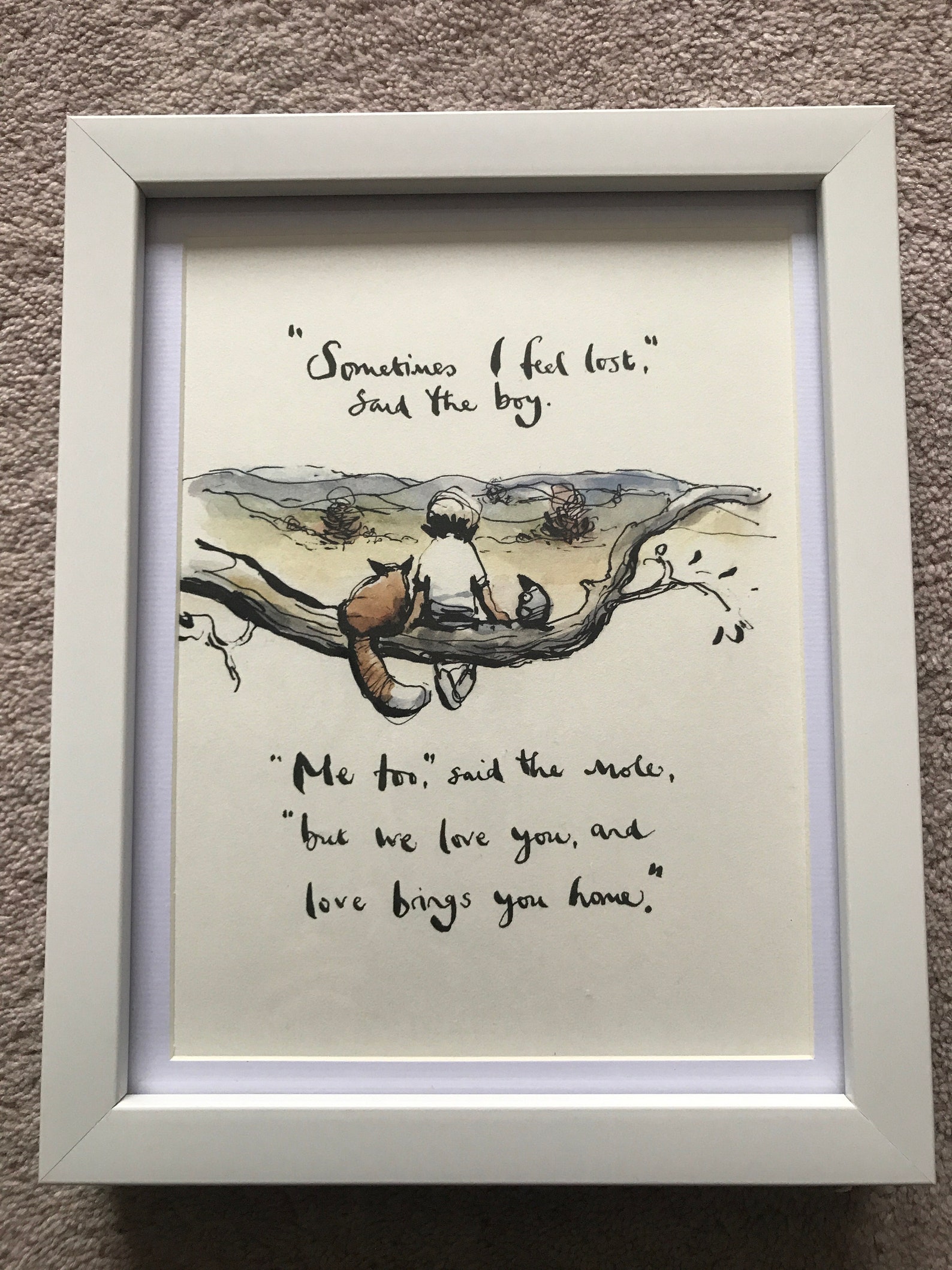 Charlie Mackesy Framed Print the Boy the Mole the Fox & the Etsy UK
