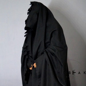 Heavy Nazgul Black Cloak/Black Rider Gown/Nazgul Witch King Costume/Ring Wraith Black Cloak/Angmar Roleplay Outfit/Best For Halloween