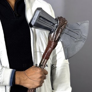Thor Stormbreaker Battle Axe - Full Size Thor&#39;s Mjolnir Axe - Ultimate Display Piece - Best For Christmas Gift - Perfect for Fans Collectors