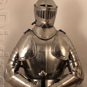 Full Suit of Medieval Knight Armor/Gothic Plate Armor with Sword/Medieval Gothic Plate Armor/Steel Battle Armor Display or Reenactment