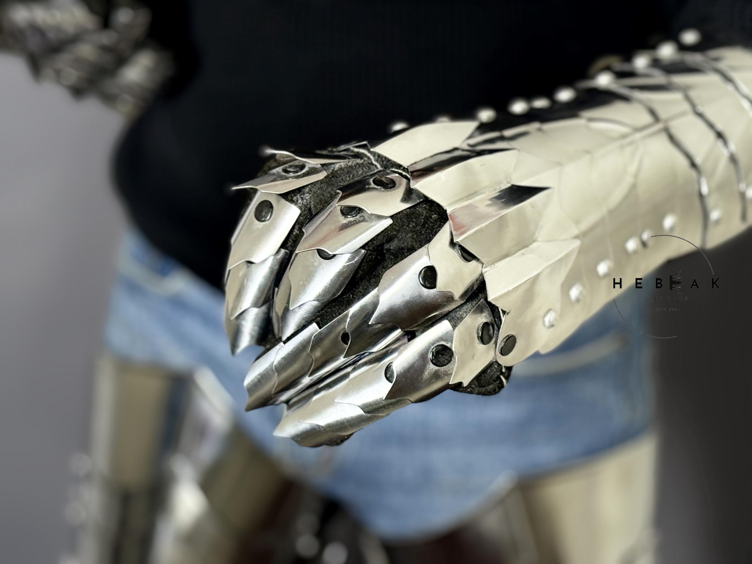 Silver Nazgul Gauntlets: Witch-king Ring Wraith Steel Replica - Etsy