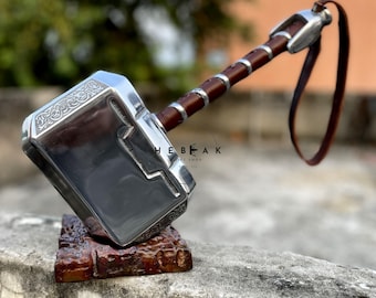 Réplique Mjolnir : marteau de Thor en métal robuste, accessoire de cosplay