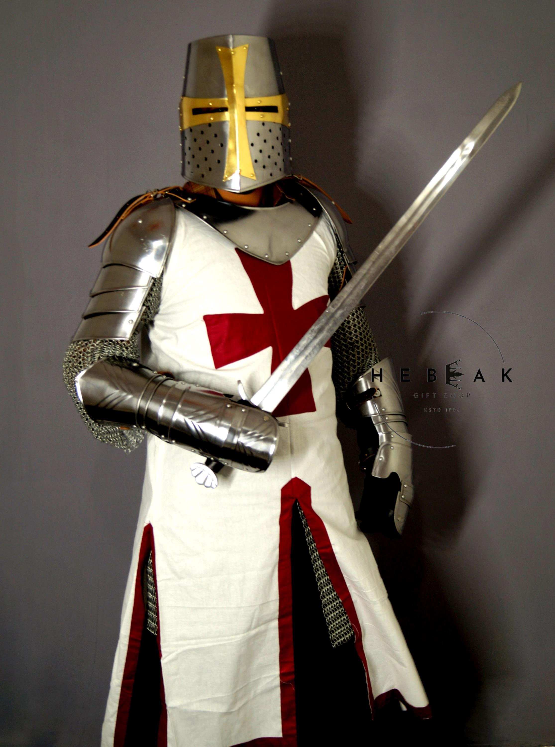 Buy The Ultimate Templar Knight Armor Full Body Suit