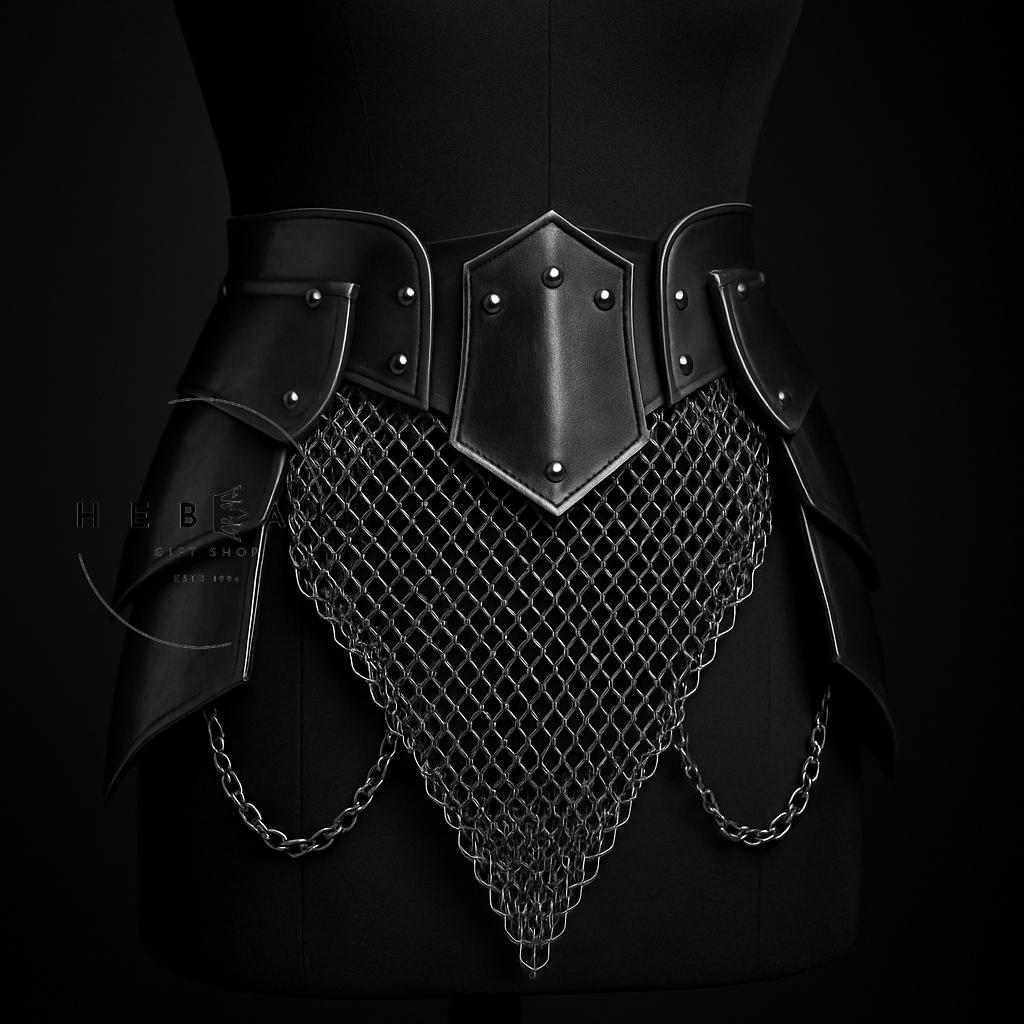 Lady Knight Steel Tassets Armor With Chainmail/Women's Metal Tassets/Fantasy Female Tassets/Cosplay Armor/Larp Armor/Gift For Her