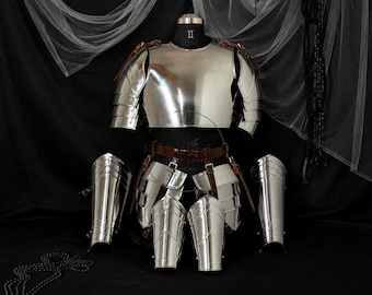 Handmade Steel Valkyrie Armor Suit: Medieval Queen Cosplay