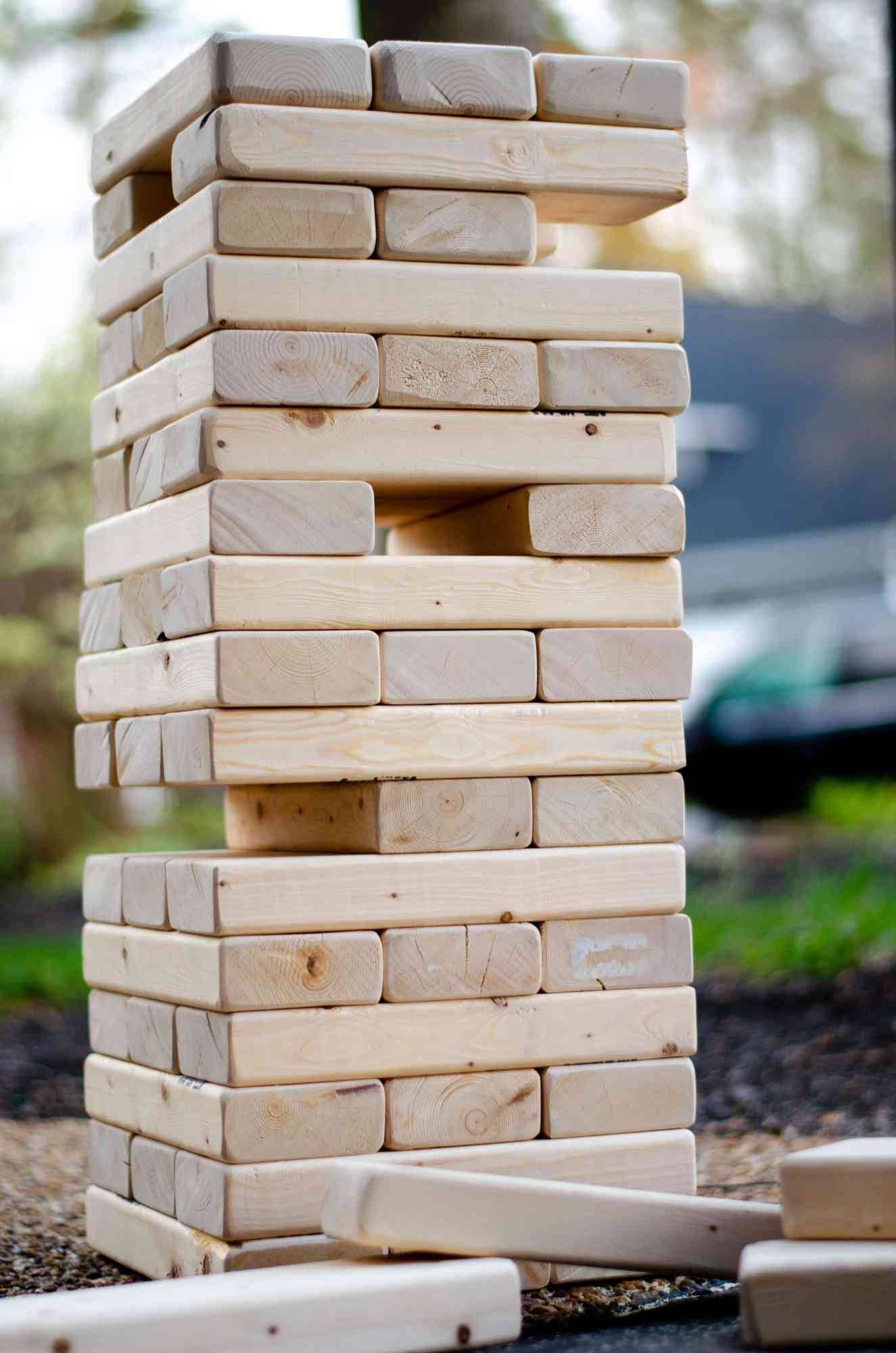 Giant Jenga 54 Piece Set W/ Jello Holders and Engraved Blocks - Etsy