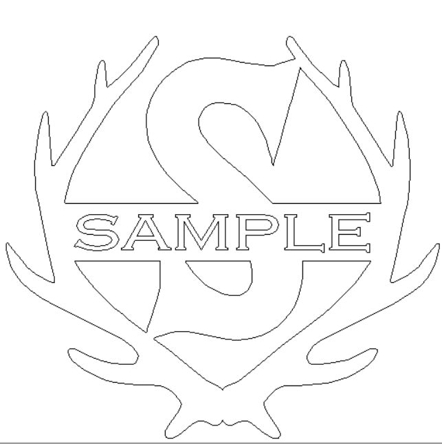 Antler Monogram Wall Décor Sheet Metal Personalize IT Etsy