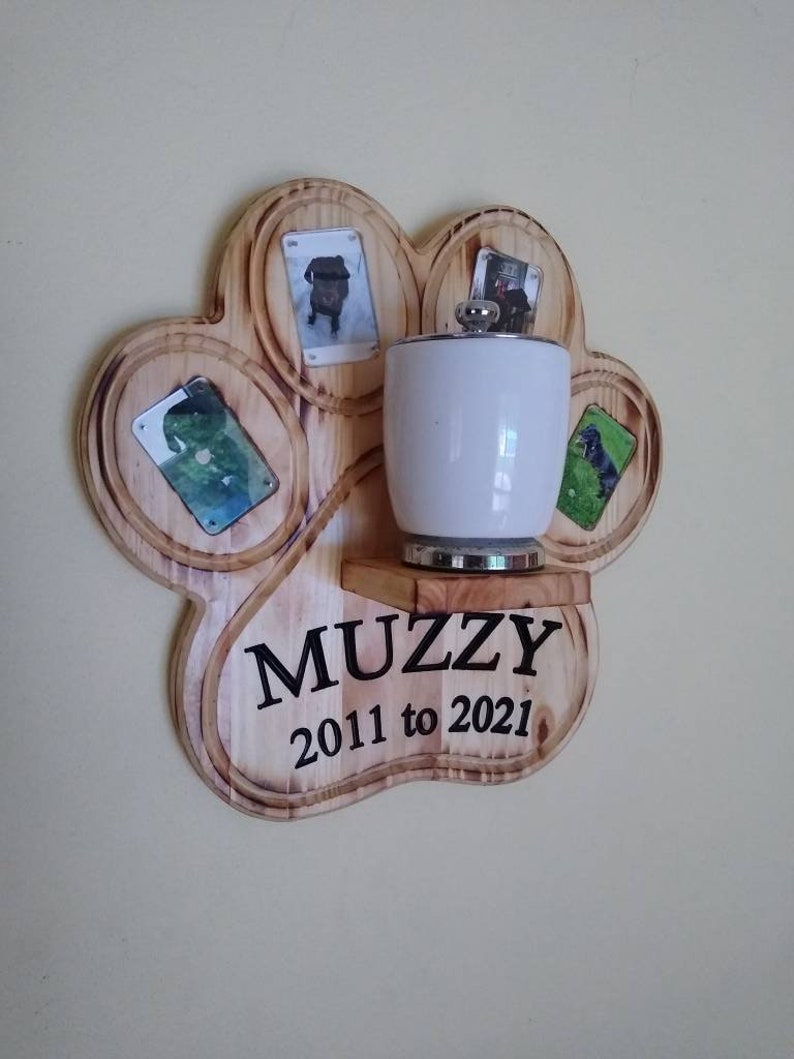 Pet Memorial Plaque Urn Shelf Etsy