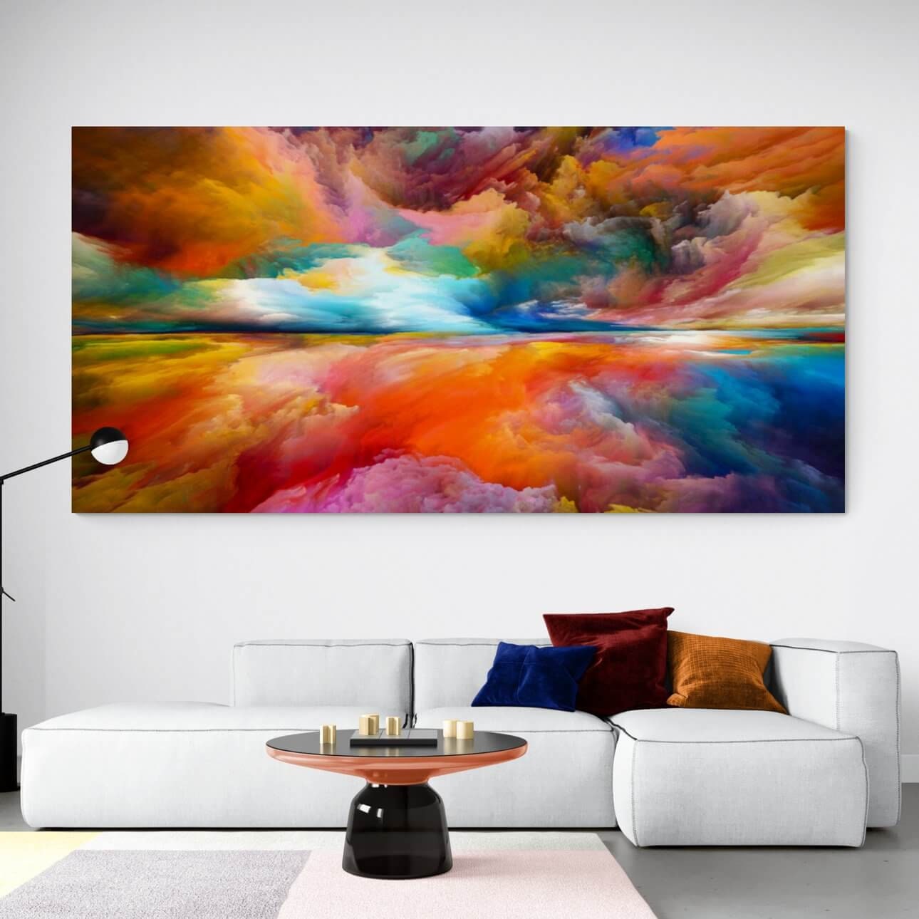 Rainbow Enlightenment Abstract Wall Art - Etsy