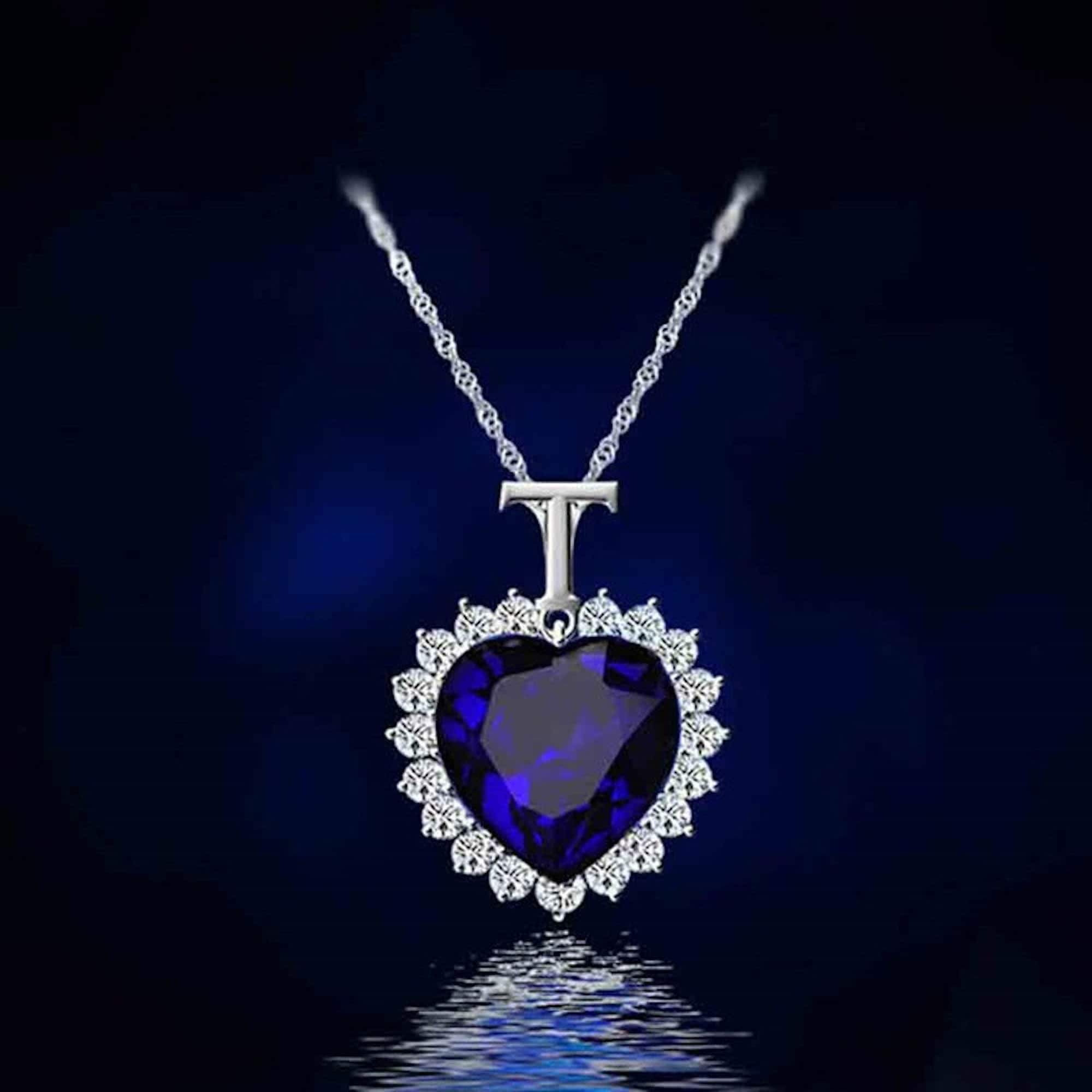 Titanic Heart of the Ocean Necklace Pendant Etsy