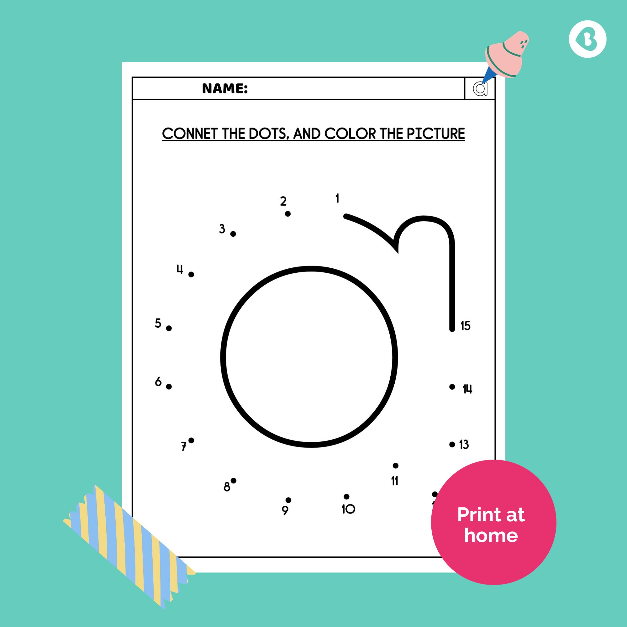 Alphabet Dot to Dot Printable, Dot to Dot Printable Letters for Kids ...