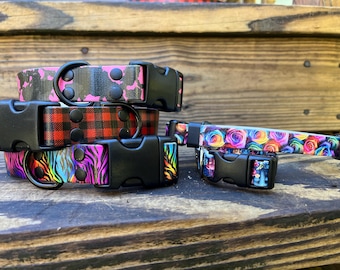 Patterned Biothane Quick Release Collar