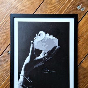 Brand new Cocktail Pop Art Designed Print. Created on 300gsm Paper and Placed in Black Frame. A3 Size