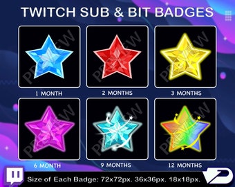Twitchemotesstore の Twitch Sub Emotes Badges Twitch Sub