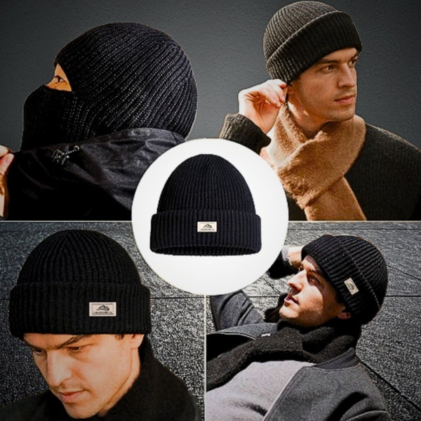 Balaclava Beanie 2in1 Thick Cotton Hand-knitted | Bonnet Cagoule Réversible 2en1 Collection FFD Tricotées avec Soin en Coton Épais Lavable