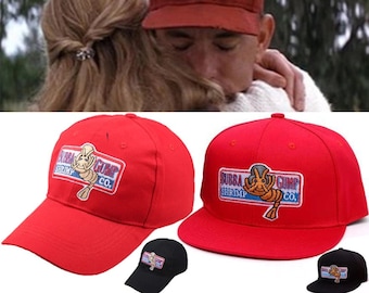 Gorra de béisbol para hombres y mujeres, disfraz de Cosplay de camarones Bubba Gump, gorra de béisbol de algodón, disfraz de Cosplay de Bubba Forest Gump "Cour Forest"