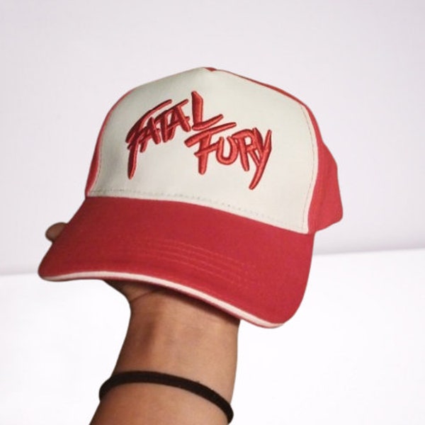 Cap Cotton Fatal Fury with Pretty Embroidery Trucker Cap Casquette Fatal Fury en Coton avec Jolie Broderie Casquette Camionneur Cosplay FFD