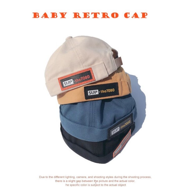 Fashion Baby Docker Skullcap Retro Sailor Cap Beanie Hats Bucket Brimless Dad Caps Vintage Casquette Bébé Rétro SUP The 7080 New Collection