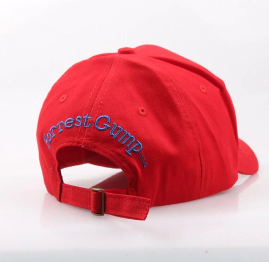 Casquette de baseball réglable Bubba Gump Chapeau de crevettes Halloween  Cos Gump Cap Printing (Réglable, Red-Mesh) 