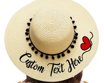 Straw Hat Sun Custom Women Hats High Quality Large Brim Beach Hat Chapeau de Paille Personnalisé pour Femme Broderie Collection FFD 2023