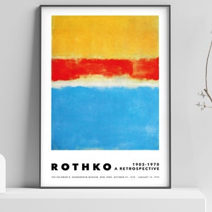 Mark Rothko Art Exhibition Poster - Rothko Print - Modern Wall Decor - Wall Art Print - 11