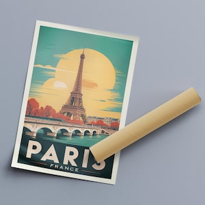 France: Paris Poster Print wall hanging framed poster sample
