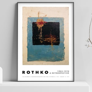 Mark Rothko Exhibition Poster, Mark Rothko Art Print, Museum Poster, Abstract Poster, Minimal Wall Decor, Contemporary Art Print - 10