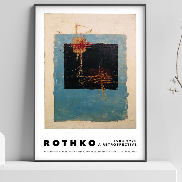 Mark Rothko Exhibition Poster, Mark Rothko Art Print, Museum Poster, Abstract Poster, Minimal Wall Decor, Contemporary Art Print - 10