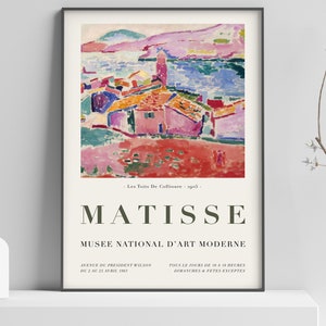 Matisse Exhibition Poster - 1905 - Exhibition Poster - Matisse Painting Print - Free Shipping 40