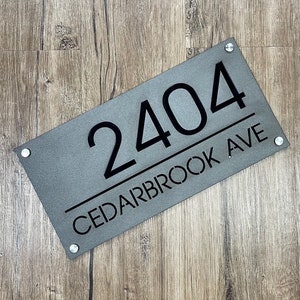 Vertical Address Plaque, Modern House Numbers, House Numbers , Horizonatal Address Sign, Address Number