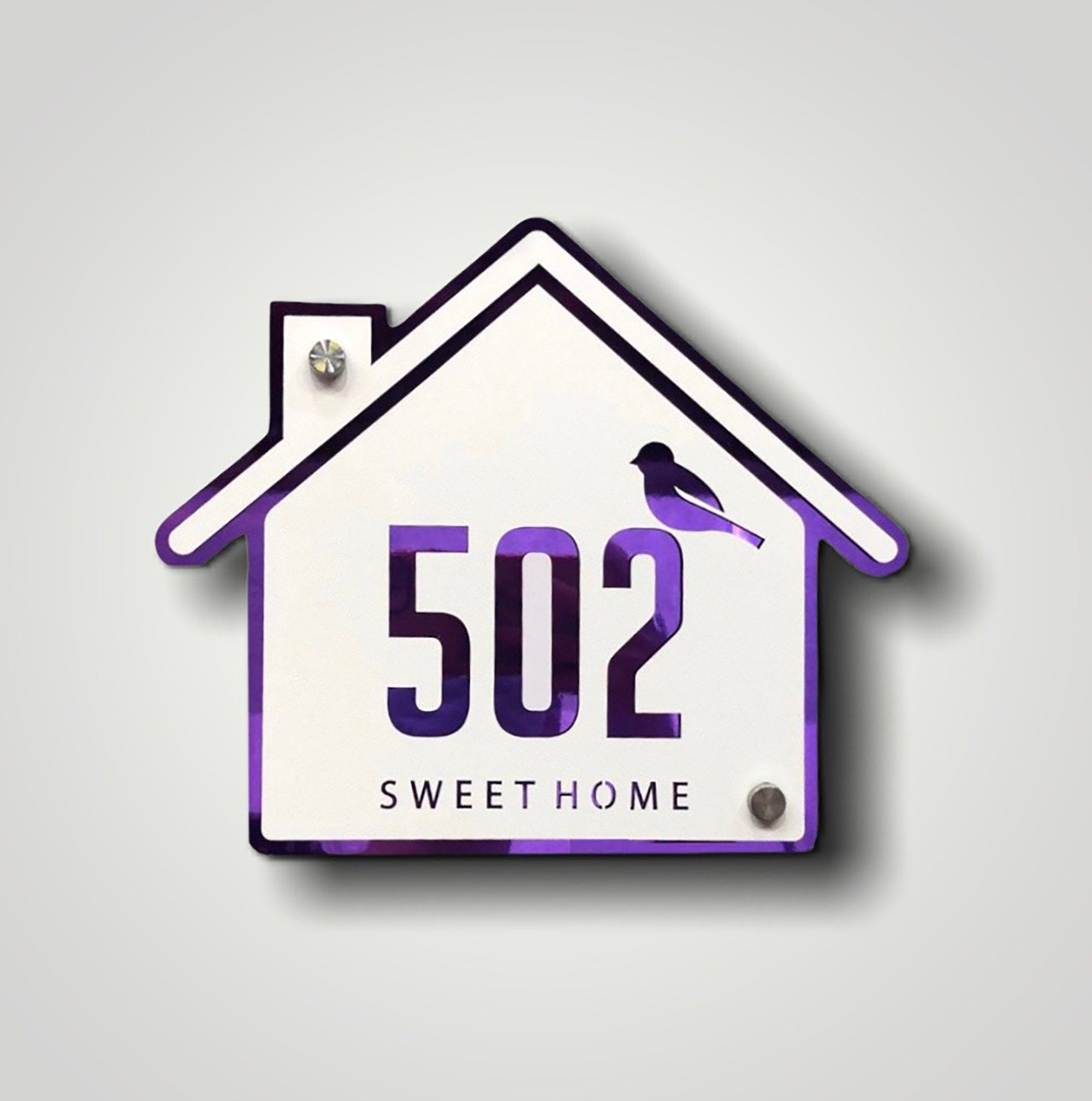 Vertical Address Plaque Modern House Numbers House Numbers Etsy