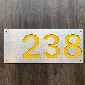 Modern House Numbers, House Numbers, Vertical Address Plaque Address Number.