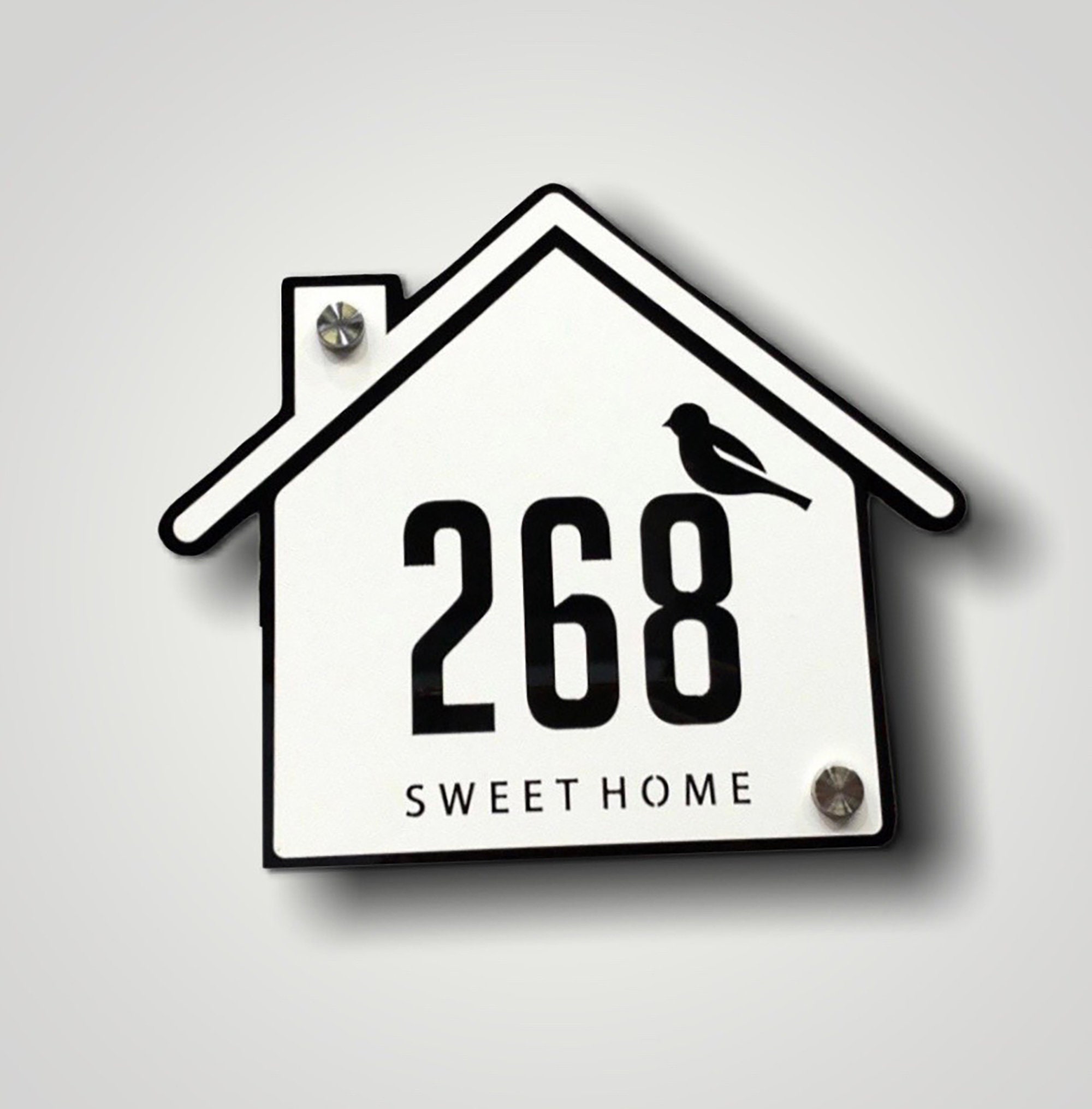 Vertical Address Plaque Modern House Numbers House Numbers Etsy